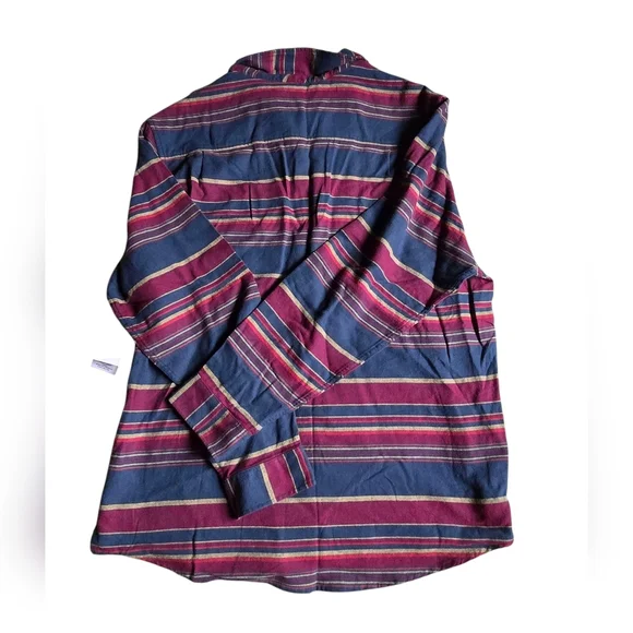 New Hurley Mens Striped Blue and Red Men's Shirt Size XL - Picture 2 of 4